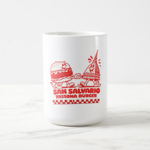 San Salvario Fassona Burger - Retro 30er Jahre Car Kaffeetasse