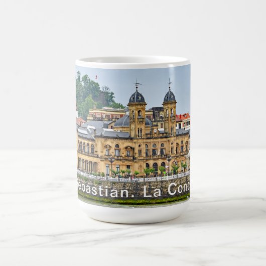 San Sebastián. Ansicht der Laconcha-Bucht. Kaffeetasse (Mittel)