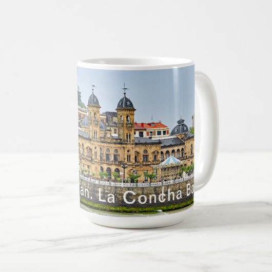 San Sebastián. Ansicht der Laconcha-Bucht. Kaffeetasse (VorderseiteRechts)