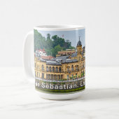 San Sebastián. Ansicht der Laconcha-Bucht. Kaffeetasse (Vorderseite Links)
