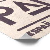 San Sebastian Art Print Curling Wave, Mid Century Poster (Ecke)