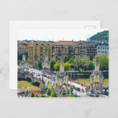 San Sebastian - Donostia. María Cristina Bridge. Postkarte (Vorne/Hinten)