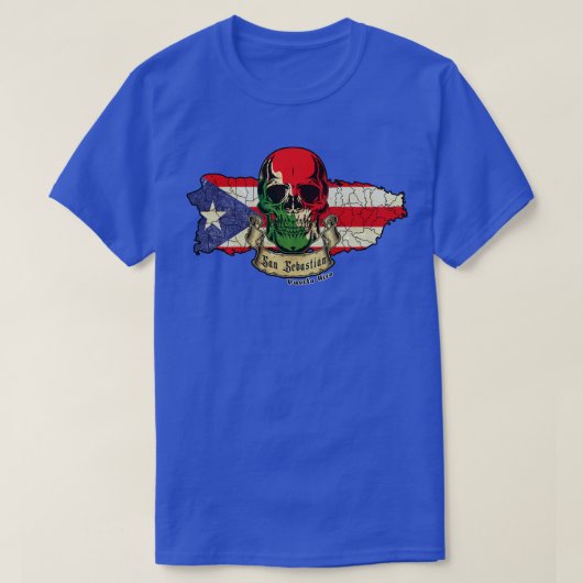 San Sebastian Isla de Puerto Rico T-Shirt (Design vorne)