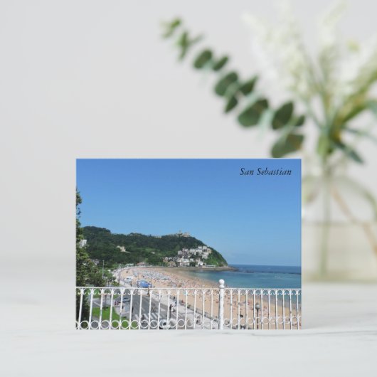 San Sebastian Postkarte (Stehend Vorderseite)