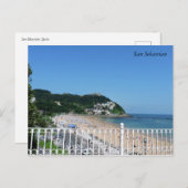 San Sebastian Postkarte (Vorne/Hinten)