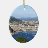 San Sebastian - schöne landschaftliche Küste Keramik Ornament (Rechts)