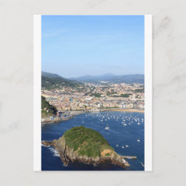 San Sebastian - schöne landschaftliche Küste Postkarte