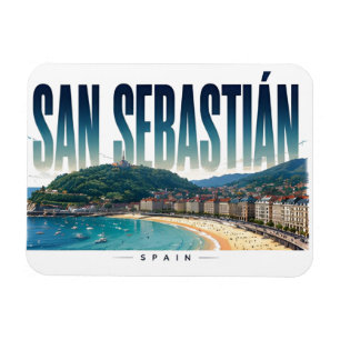 San Sebastian Spanien Baskischer Küstenurlaub Magnet