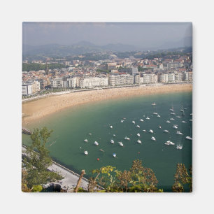 San Sebastian, Spanien. Die baskische Stadt San Magnet