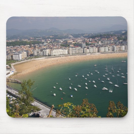 San Sebastian, Spanien. Die baskische Stadt San Mousepad (Vorne)