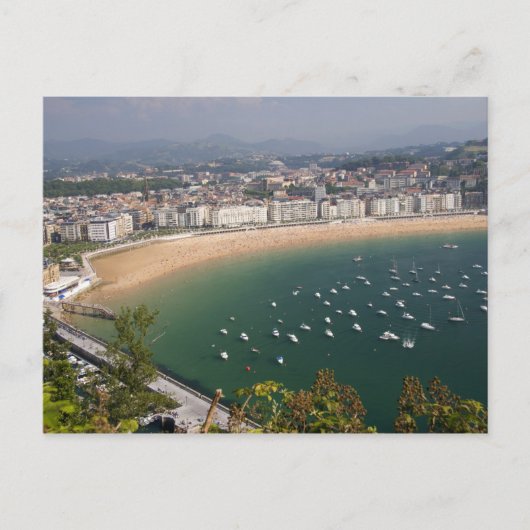 San Sebastian, Spanien. Die baskische Stadt San Postkarte (Vorderseite)