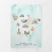 San Sebastian Spanien Hochzeit Karte (Cover)