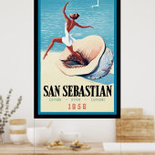 San Sebastian Spanien Poster (Küche)