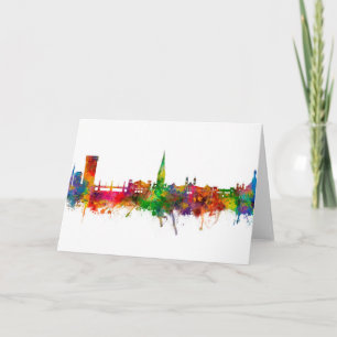 San Sebastian Spanien Skyline Karte