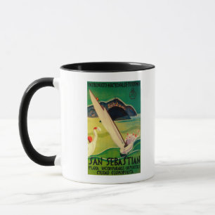San Sebastian Vintage PosterEuropa Tasse