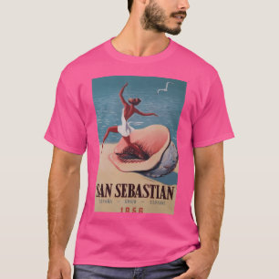 San Sebastian Vintage Reiseplaner T-Shirt