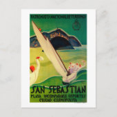 San Sebastian Vintages Poster Europa Postkarte (Vorderseite)