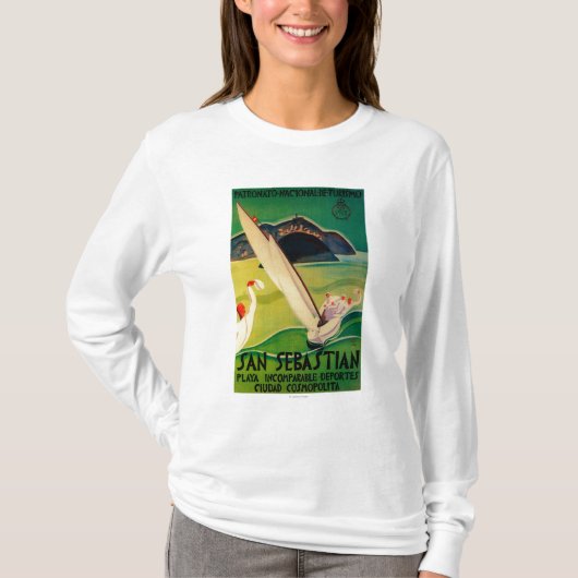 San Sebastián Vintages PosterEurope T-Shirt (Vorderseite)