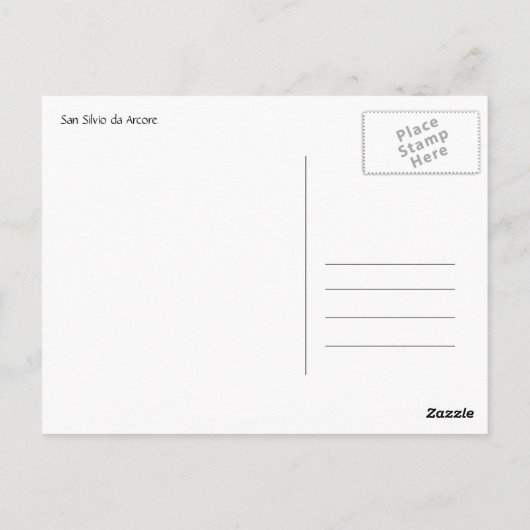 San Silvio da Arcore Postkarte (Rückseite)