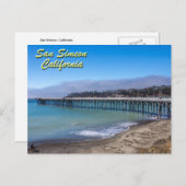 San Simeon, kalifornische Postkarte (Vorne/Hinten)