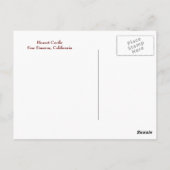 San Simeon Ocean View Postkarte (Rückseite)