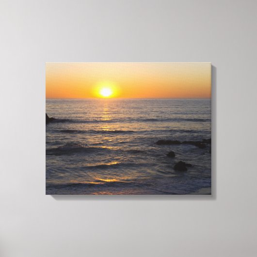 San Simeon Sunset 3 Leinwanddruck (Vorderseite)