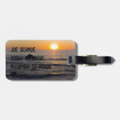 San Simeon Sunset Gepäckanhänger (Rückseite horizontal)