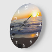 San- Simeonsonnenuntergang 4 Große Wanduhr (Winkel)