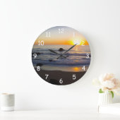 San- Simeonsonnenuntergang 4 Große Wanduhr (Zuhause)