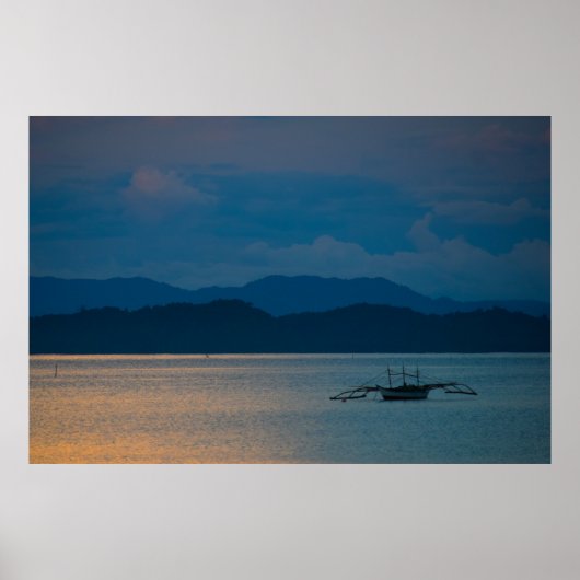 San Vicente Palawan Sunset Poster (Vorne)