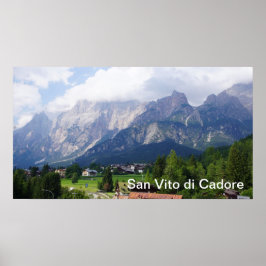 San Vito di Cadore Italien Poster