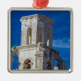 San Xavier del Bac Mission Tower in Tucson Ornament Aus Metall