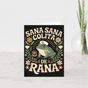 Sana sana colita de rana lateinamerikanischer Fros Karte