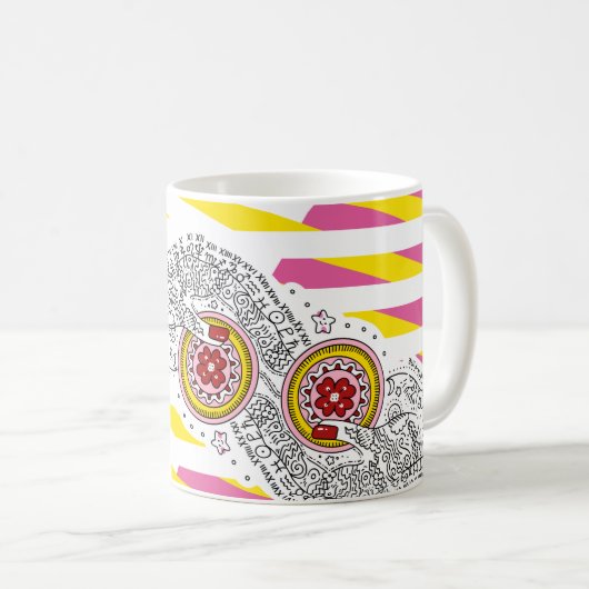 Sana Tarot - Two of Pentacles Kaffeetasse (VorderseiteRechts)
