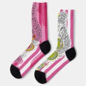 Sana Tarot - Two of Pentacles Socken (Linkes Detail)