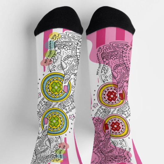 Sana Tarot - Two of Pentacles Socken (Oben)