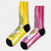 Sana Tarot - Two of Pentacles Socken (Linkes Detail)