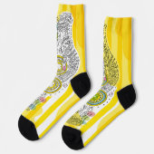 Sana Tarot - Two of Pentacles Socken (Linkes Detail)
