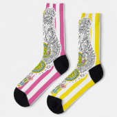 Sana Tarot - Two of Pentacles Socken (Linkes Detail)