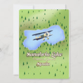 Sanabria See Spanien Reisekarte. (Vorderseite)
