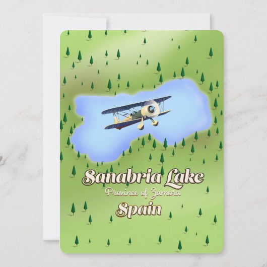 Sanabria See Spanien Reisekarte. (Rückseite)