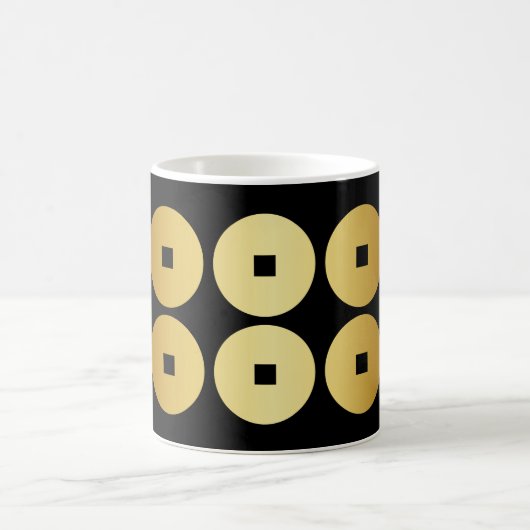 Sanada Yukimura Japanisches Familienwappen Kaffeetasse (Mittel)