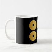 Sanada Yukimura Japanisches Familienwappen Kaffeetasse (Links)