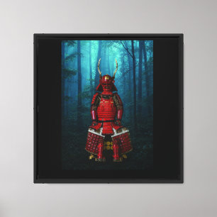 Sanada Yukimura Rüstung Canvas 16x16 Druck Leinwanddruck