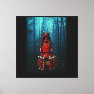 Sanada Yukimura Rüstung Canvas 30x30 Druck Leinwanddruck