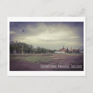 Sanam Luang Thailand vintage Postkarte Reise
