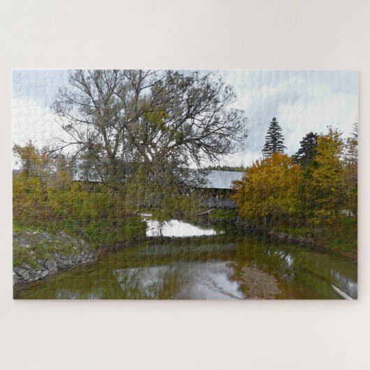 Sanborn Covered Bridge, Lyndon, Vermont Puzzle (Horizontal)