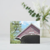 Sanborn Covered Bridge - Vermont Postkarte (Stehend Vorderseite)