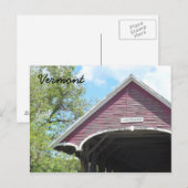 Sanborn Covered Bridge - Vermont Postkarte (Vorne/Hinten)