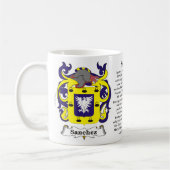 Sanchez-Familien-Wappen Tasse (Links)